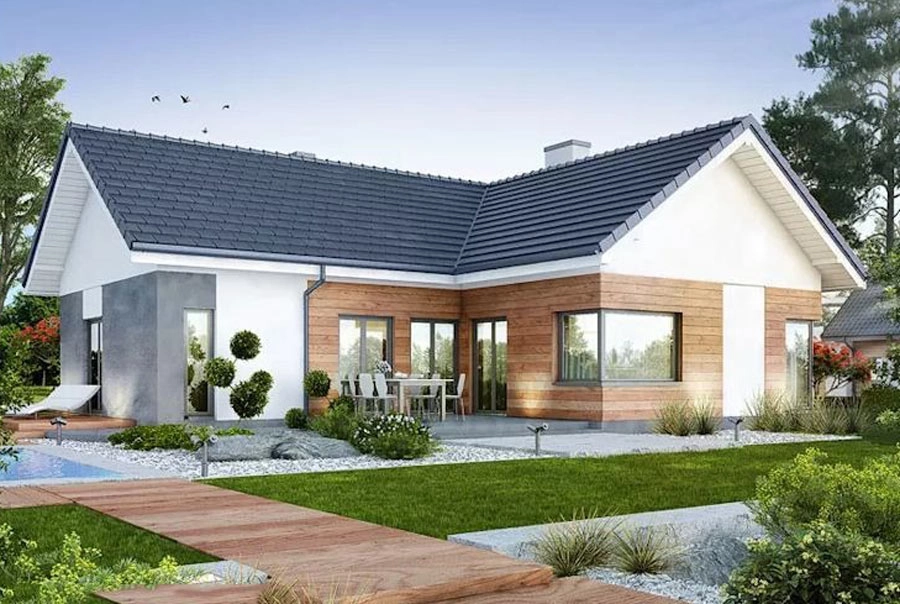 Khám phá mẫu nhà cấp 4 chữ l 3 phòng ngủ