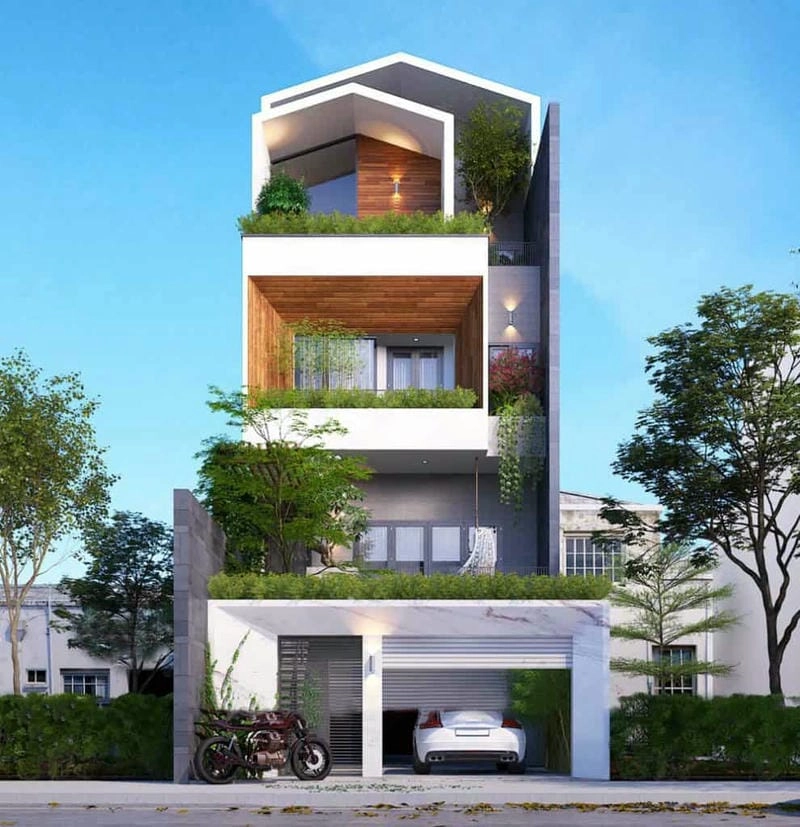 mẫu nhà biệt thự nhỏ tối ưu diện tích sống tiện nghi