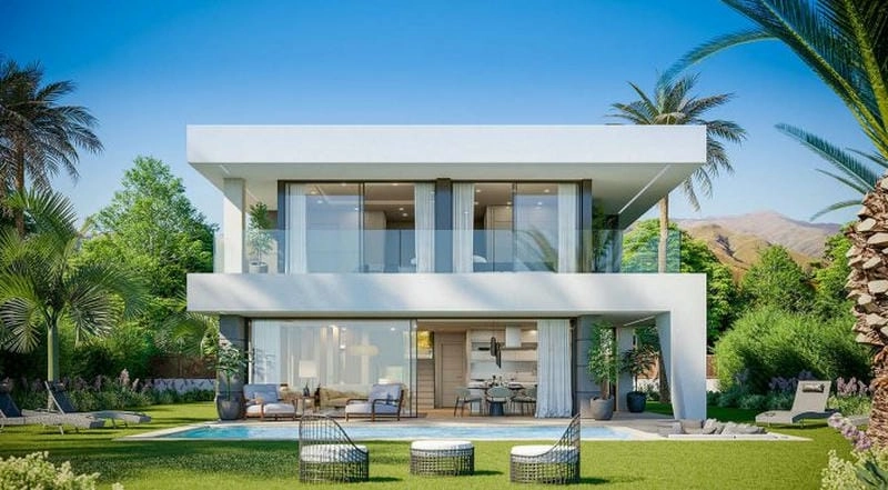 mẫu nhà biệt thự phố mặt tiền 10m thoáng đẹp tiện nghi