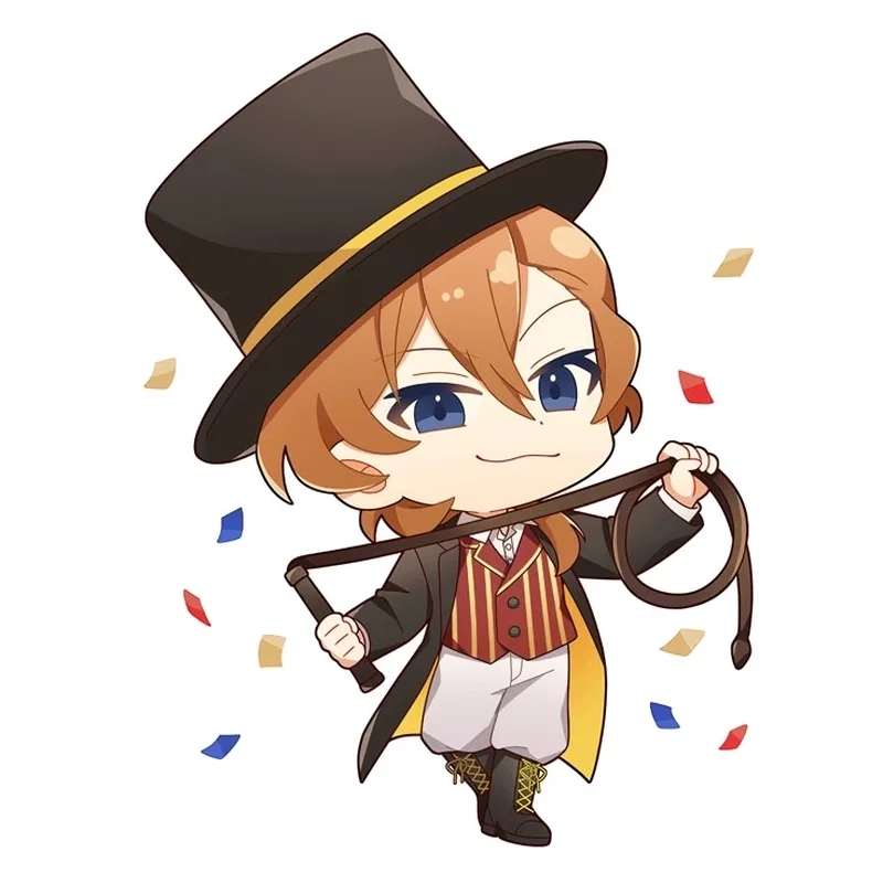 Nakahara Chuuya chibi ngầu trong từng biểu cảm tí hon