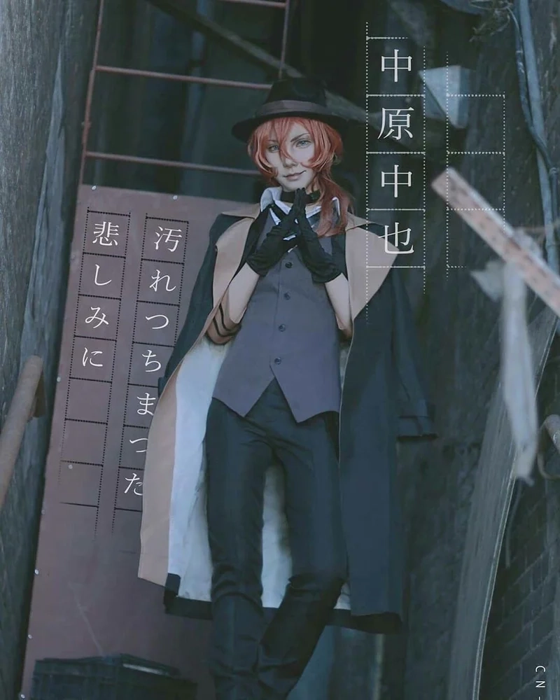 Bungo Stray Dogs Chuuya cosplay chuẩn chỉnh từ đầu đến chân