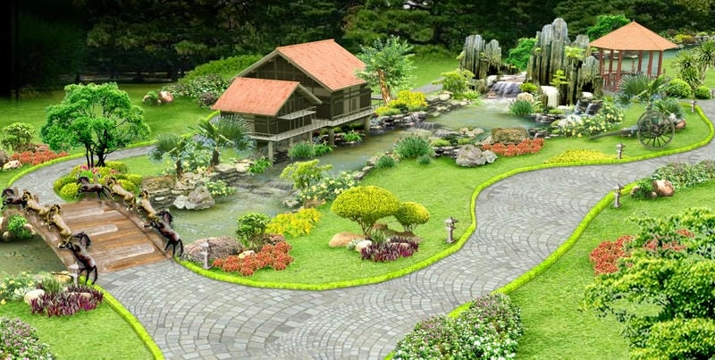 Xu hướng những mẫu nhà vườn nhỏ đẹp thoáng mát 2025