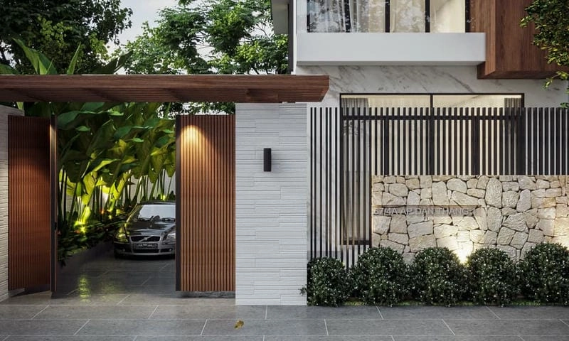 Tham khảo các mẫu cổng nhà đẹp nhất ấn tượng nổi bật