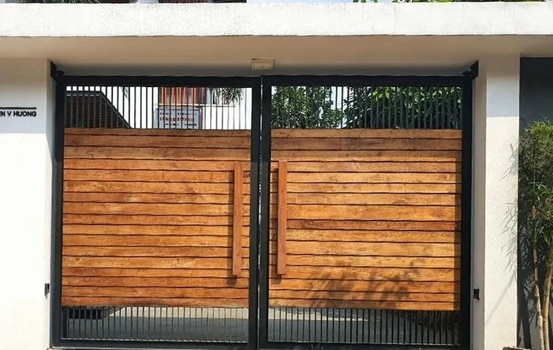 những mẫu cổng nhà đẹp 2022 thiết kế sang trọng phù hợp phố