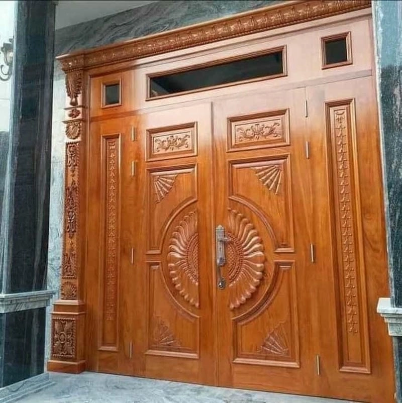 mẫu cửa gỗ nhà mái nhật gợi ý phối hợp hài hòa tinh tế