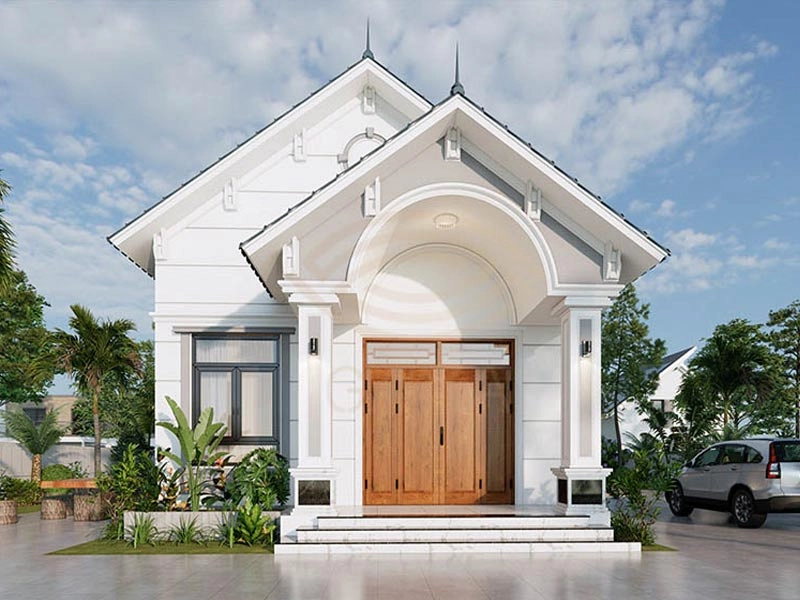 mẫu cửa gỗ nhà cấp 4 đẹp mang nét đẹp sang trọng ấn tượng