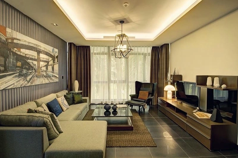 Trang trí ấn tượng bằng đèn decor phòng khách