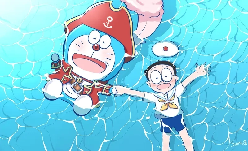 Tình huống Doraemon và Nobita cãi nhau hài hước