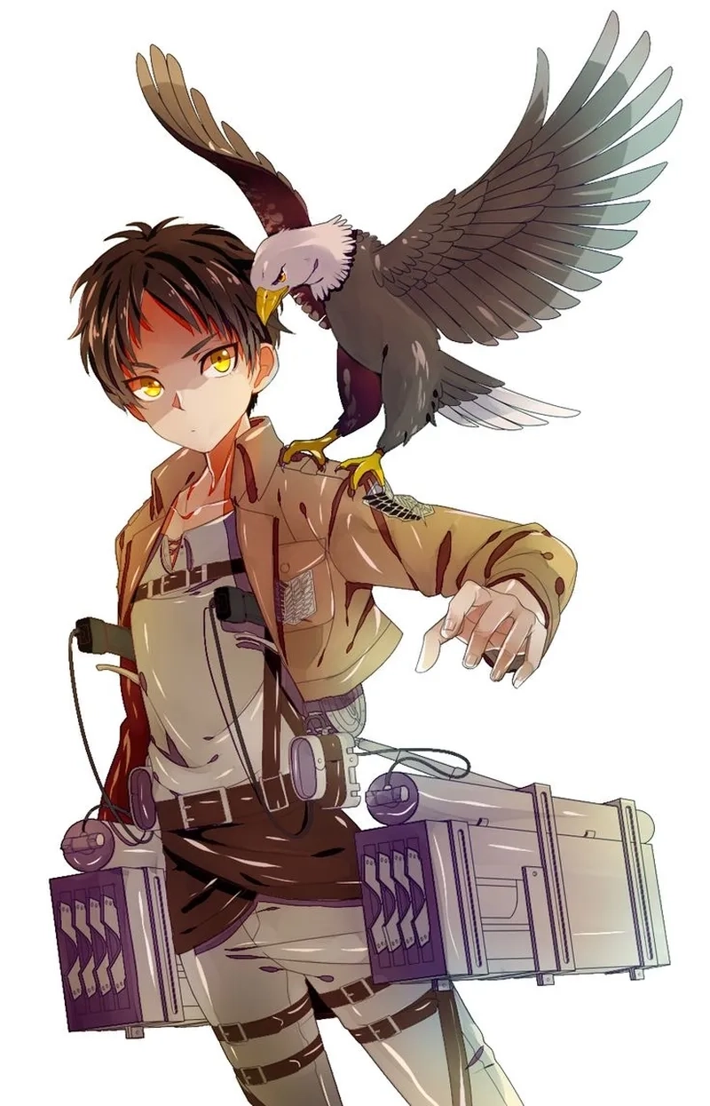 Eren in titan form là hình ảnh đầy sức mạnh và đau thương