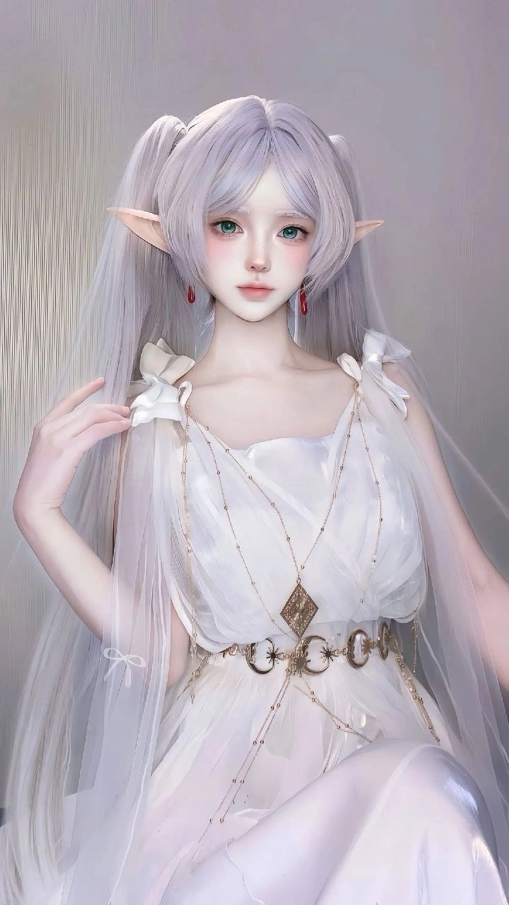 Cosplay Frieren thể hiện thần thái trầm lặng và thanh thoát