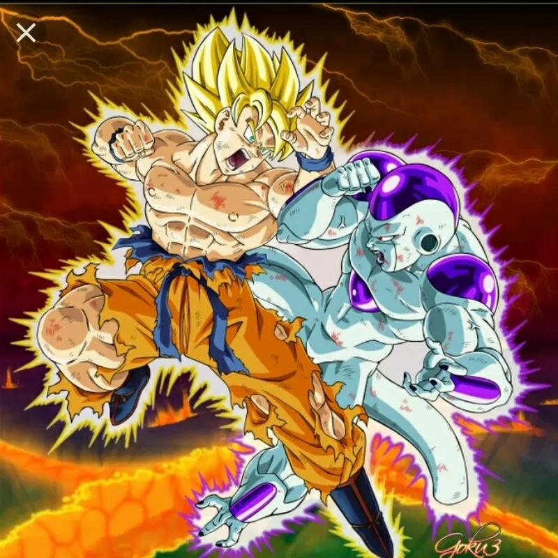 Trận chiến nghẹt thở giữa Frieza vs Goku trong Dragon Ball Z