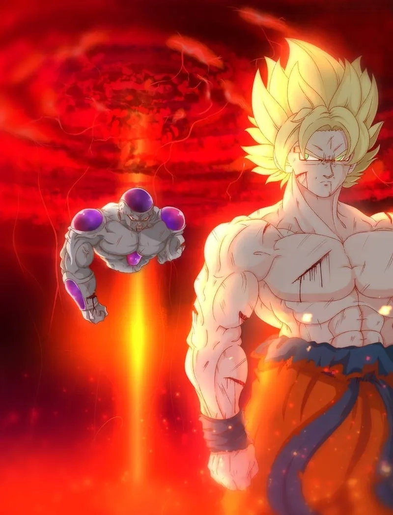 Trận chiến kinh điển của SSJ Goku vs Frieza