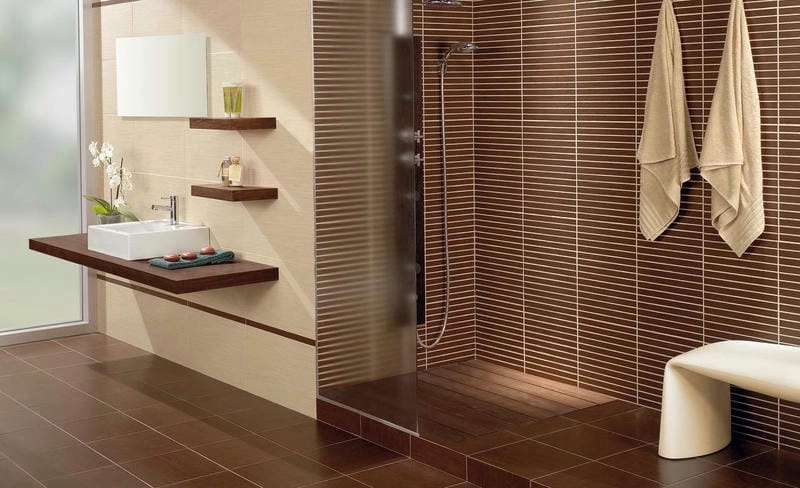 mẫu gạch ốp nhà tắm đẹp 2018 phong cách tinh tế cổ điển