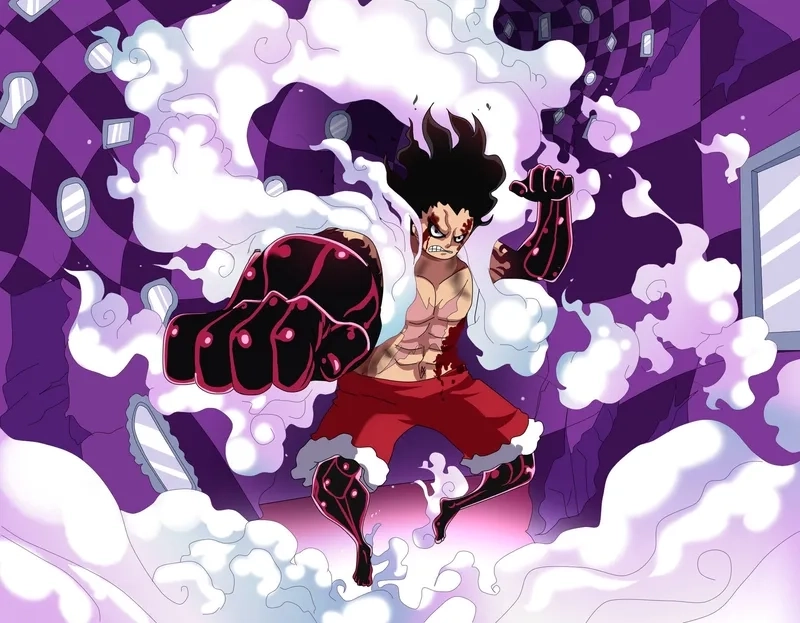 Khoảnh khắc Luffy gear 2 tung chiêu tốc độ thần sầu