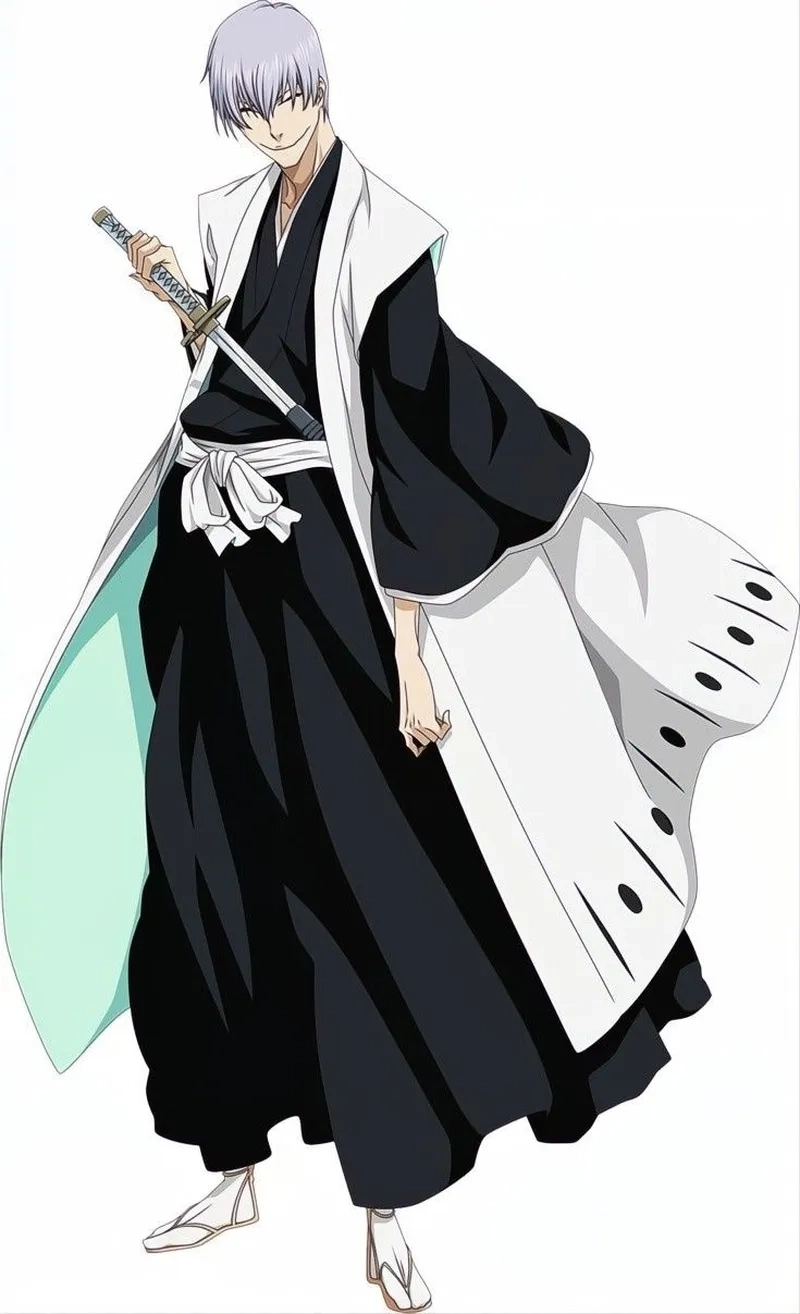 Ichimaru Gin từng là đội trưởng đội 3, nổi bật với ánh mắt nheo kín