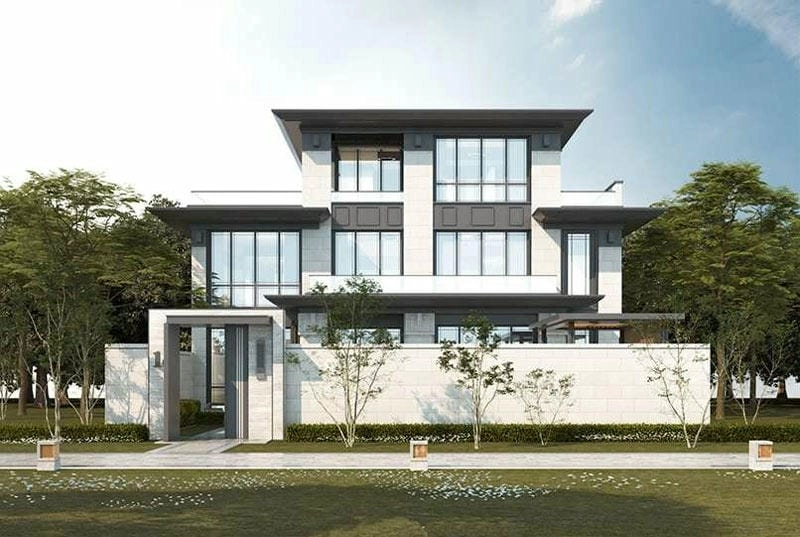 Không gian nổi bật nhờ mẫu tường rào đơn giản đẹp