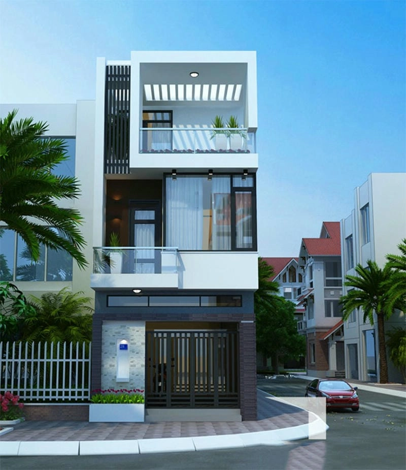 Khám phá mẫu nhà phố mặt tiền 4-5m 5x14m