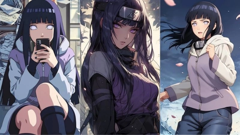 Bộ ảnh Hinata Hyuga phản ánh sự trưởng thành và tự tin