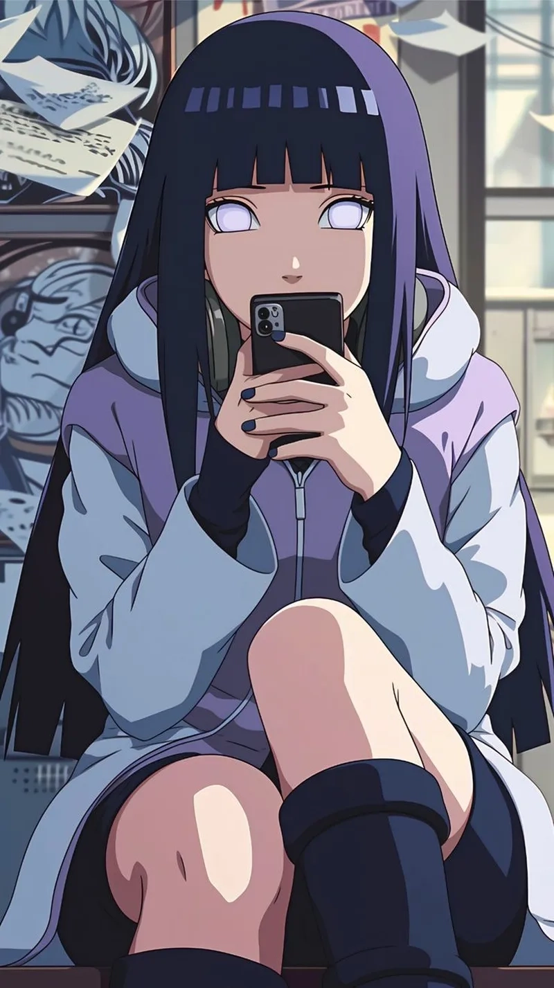Tải ngay hình Hinata Hyuga 4K sắc nét cho màn hình tuyệt đẹp