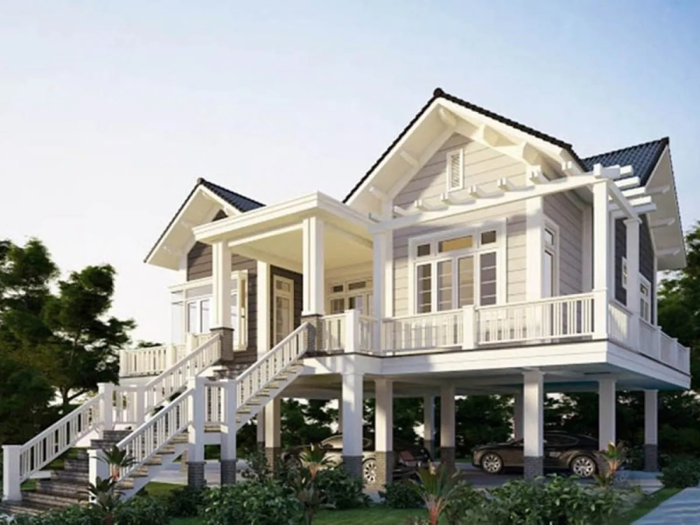 Xem ngay mẫu nhà sàn be tông đẹp tiện nghi mẫu nhà sàn đẹp