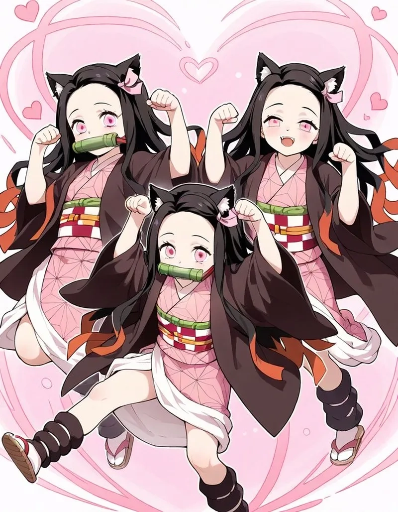 Tải ngay nezuko wallpaper phone siêu dễ thương