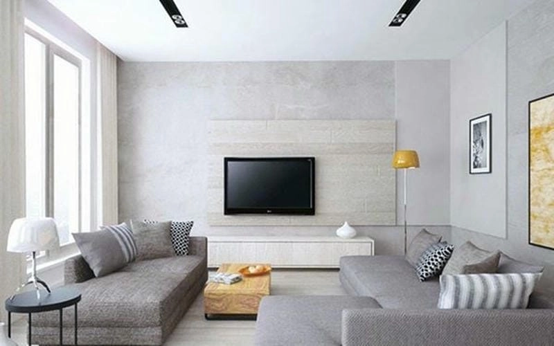 sơn nhà màu trắng khói nhẹ nhàng mà vẫn nổi bật