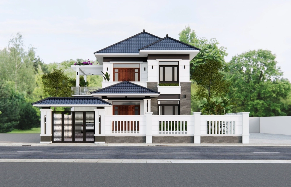 Gợi ý mái nhật 2 tầng 5 phòng ngủ tiện nghi đẳng cấp