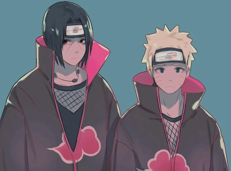 Silhouette itachi huyền thoại làm nổi bật hình tượng