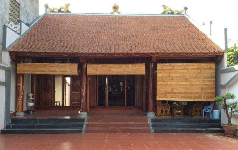 Mẫu nhà 3 gian mái ngói giữ nét quê truyền thống