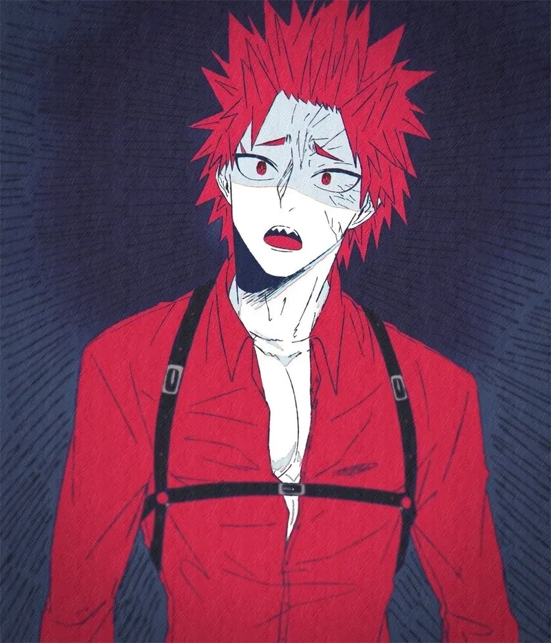 Kirishima là học sinh lớp 1-A tại U.A và là anh hùng tương lai với cá tính mạnh mẽ, gan dạ.