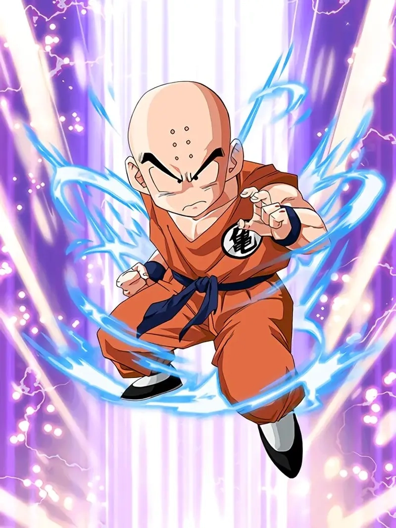 Thần thái mạnh mẽ của Krillin trong mọi trận chiến