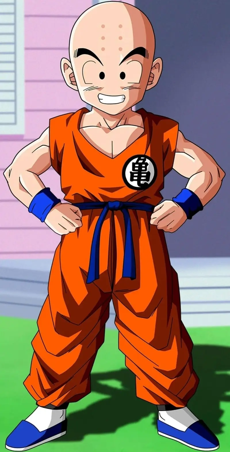 Tạo hình cực kỳ ngầu và mạnh mẽ của Super Saiyan Krillin