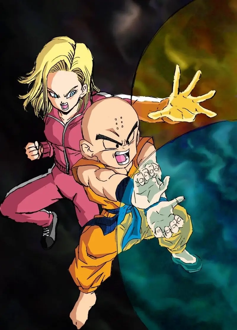 Khoảnh khắc ngọt ngào của Krillin and Android 18