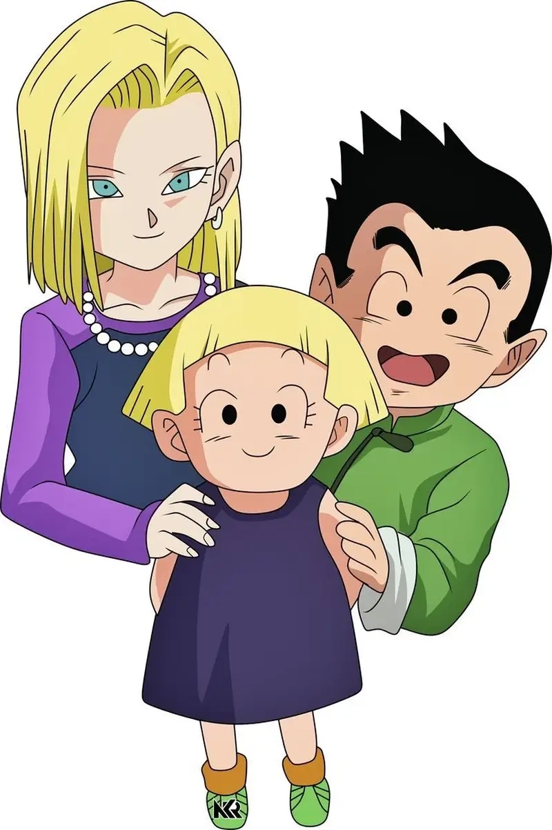Cảnh tình yêu đẹp giữa 18 and Krillin