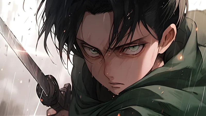 Attack on titan levi là chiến binh bất bại trong đội trinh sát