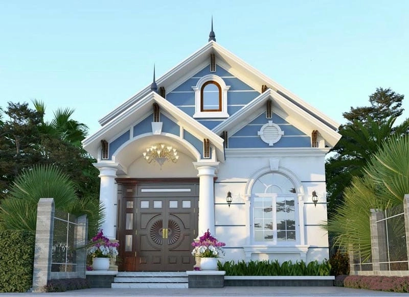 Đầu tư hợp lý cùng mẫu mặt tiền nhà cấp 4 mái thái đón nắng gió