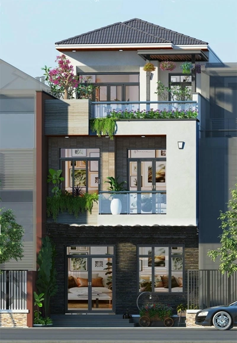 Gợi ý mẫu nhà phố mặt tiền 4-5m rộng 5m