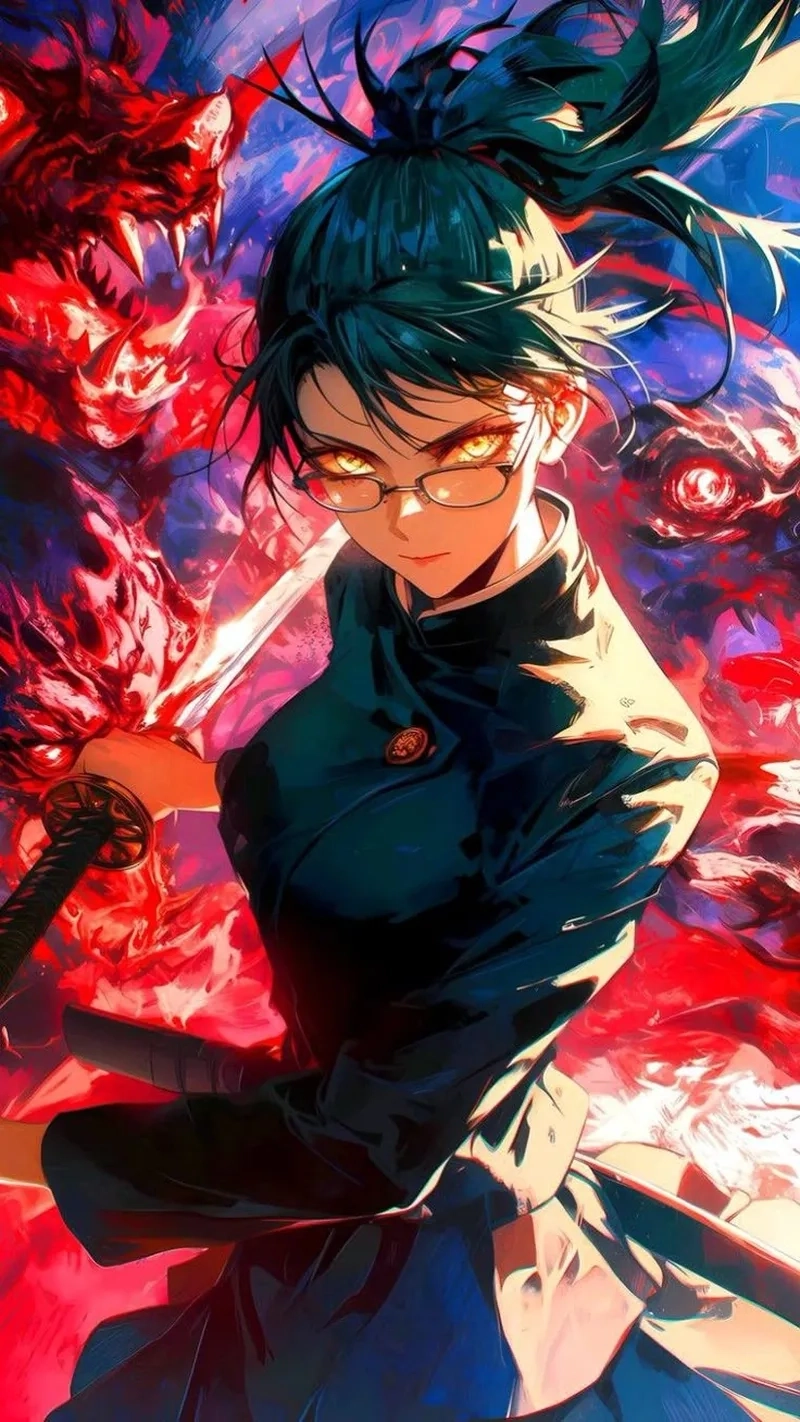 Anime Maki gây ấn tượng bởi cá tính mạnh và nội lực