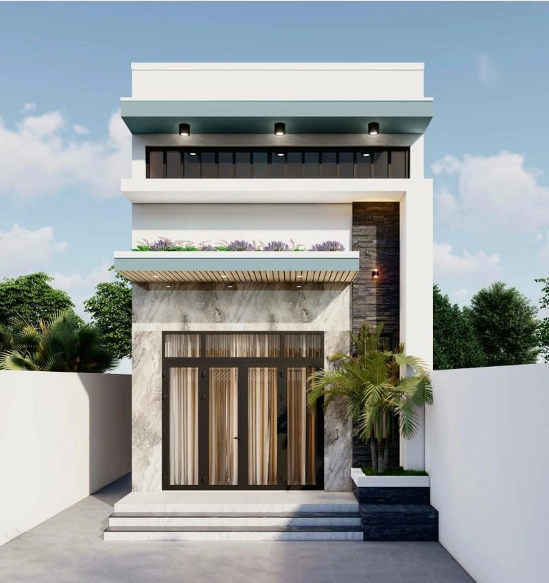 Tuyển chọn các mẫu mặt tiền nhà gác lửng đẹp được ưa chuộng