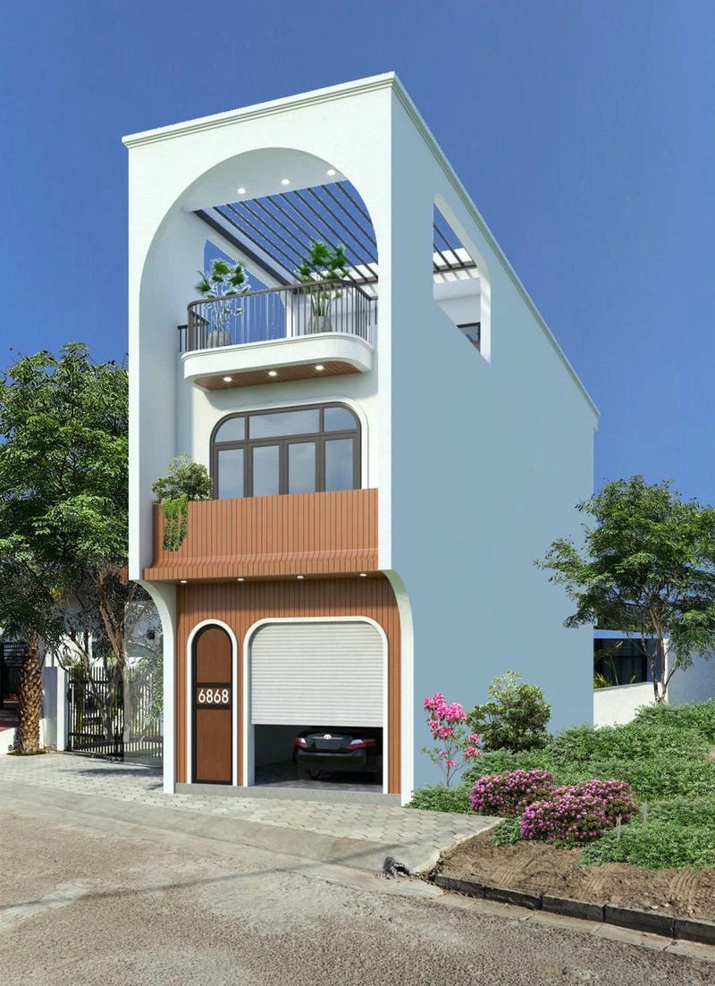 Khám phá mẫu nhà phố mặt tiền nhà ống 3 tầng đơn giản gọn đẹp