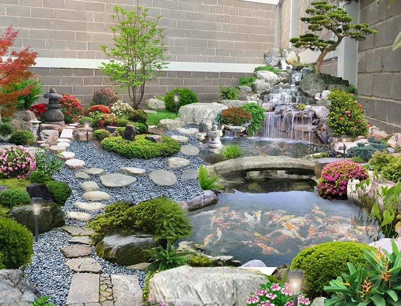 Trang trí phong thủy tốt với mẫu bể cá cảnh