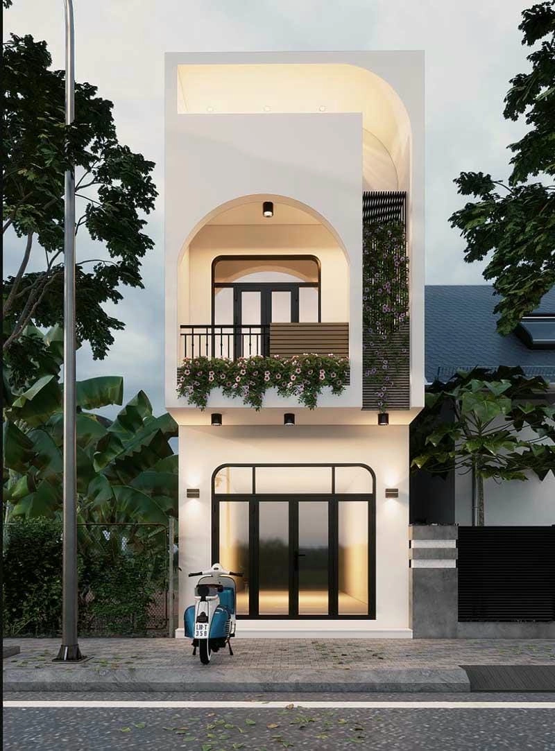 mẫu nhà 1 trệt 1 lầu 5x17 lựa chọn phù hợp nhà phố Việt