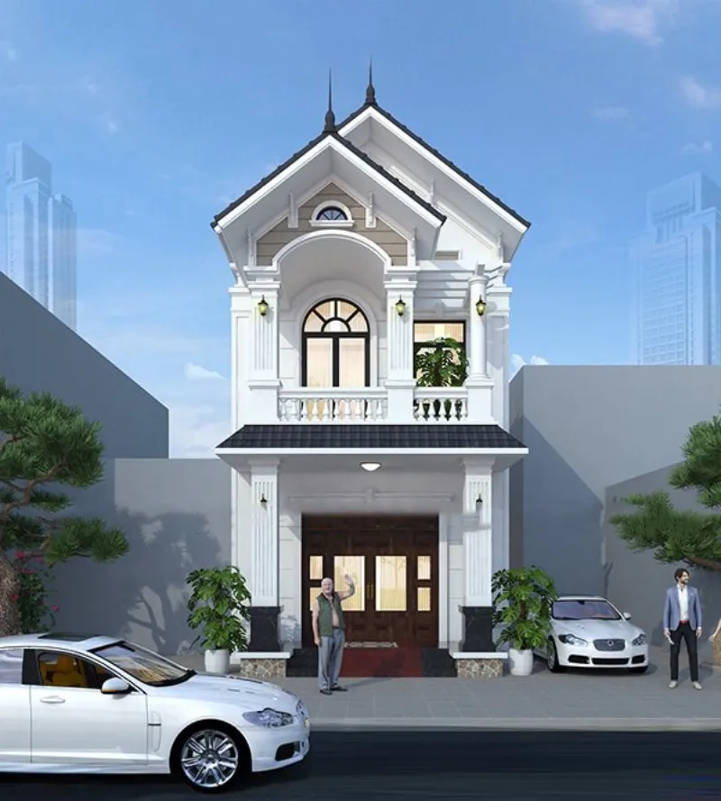 Tham khảo mẫu nhà mái thái 2025 mái thái 2 tầng nổi bật