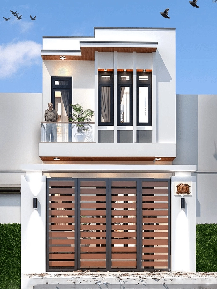 Khám phá mẫu nhà 2 tầng nông thôn đơn giản nhà ống tiết kiệm