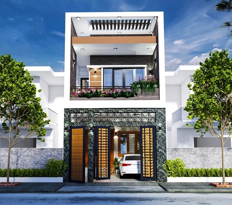 Gợi ý 400 triệu mẫu nhà 2 tầng đơn giản nông thôn nhà ống