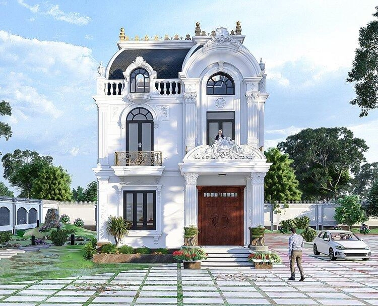 Khám phá biệt thự mẫu nhà 2 tầng đẹp sang trọng hiện đại