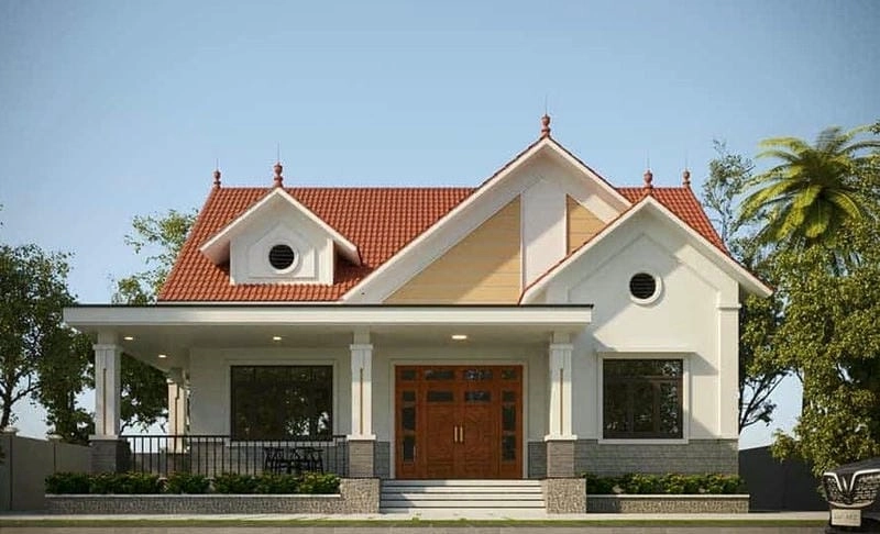 mẫu nhà cấp 4 đẹp cho nông thôn tối giản đẹp mắt và thoáng đãng