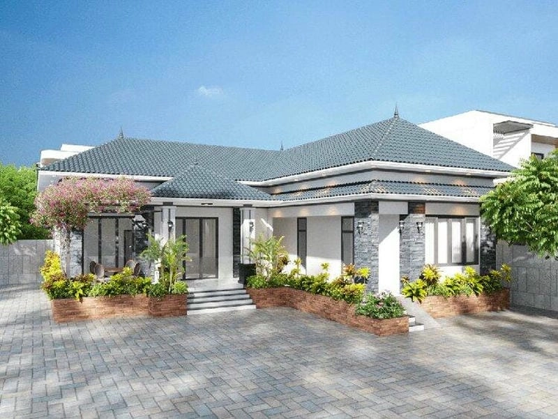 Ngắm nhìn mẫu nhà cấp 4 mái thái hình chữ l cùng mẫu nhà cấp 4 chữ l đẹp