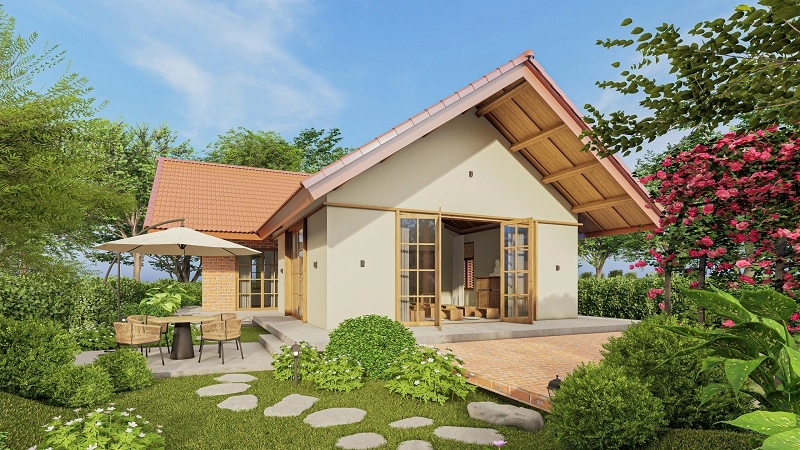 Xem ngay mẫu nhà cấp 4 hiện đại ngang 5m