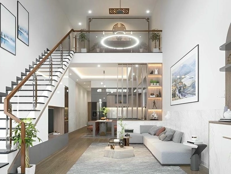 Tham khảo mẫu nhà cấp 4 gác lửng rộng rãi